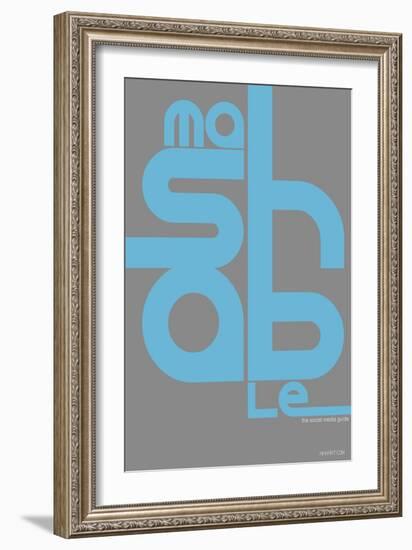 Mashable Poster-NaxArt-Framed Art Print