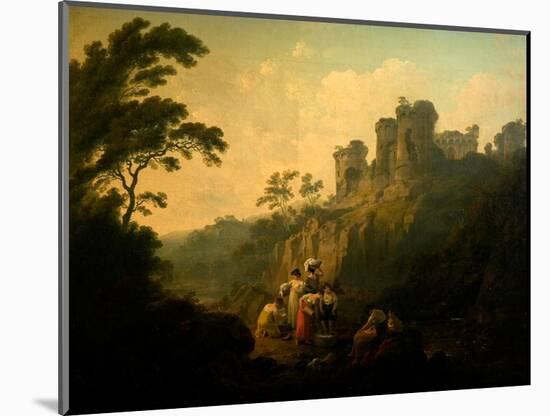 Masham Castle, North Yorkshire, 1811 (Oil on Canvas)-Julius Caesar Ibbetson-Mounted Giclee Print