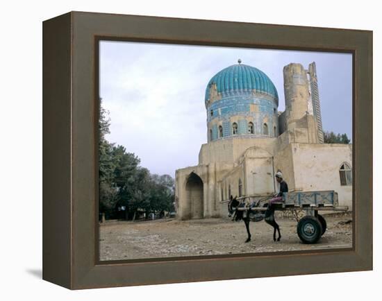 Masjid Sabz, the Green Mosque in Balkh, Afghanistan-Kenneth Garrett-Framed Premier Image Canvas