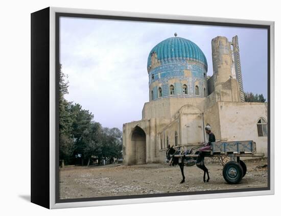 Masjid Sabz, the Green Mosque in Balkh, Afghanistan-Kenneth Garrett-Framed Premier Image Canvas