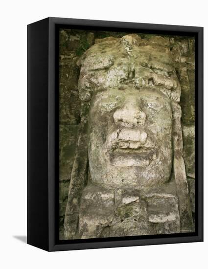 Mask 4M High, Structure P9-56, Lamanai, Belize, Central America-Upperhall-Framed Premier Image Canvas
