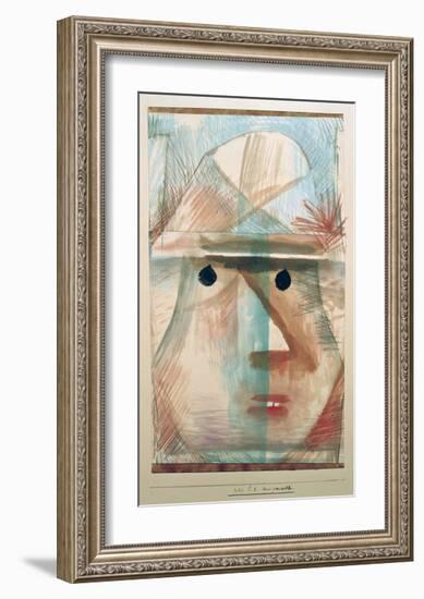 Mask - Comic Old Woman-Paul Klee-Framed Giclee Print