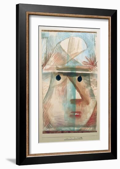 Mask - Comic Old Woman-Paul Klee-Framed Giclee Print