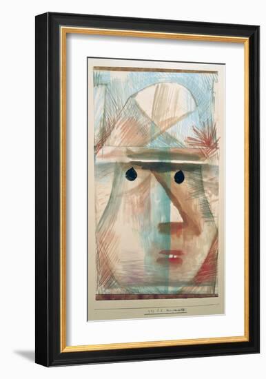 Mask - Comic Old Woman-Paul Klee-Framed Giclee Print