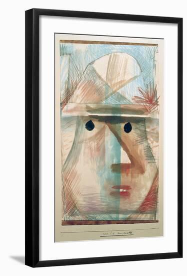 Mask - Comic Old Woman-Paul Klee-Framed Giclee Print