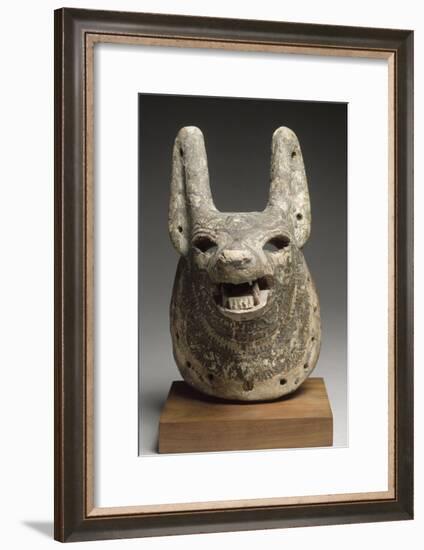 Mask  Dog, Anubis or Qebehsenuef to Movable Jaw-null-Framed Giclee Print