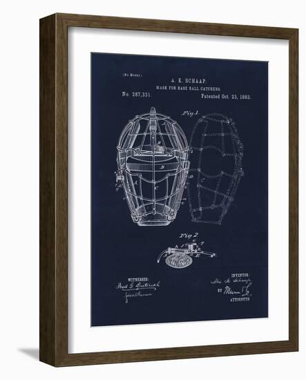 Mask for Baseball Catcher-Tina Lavoie-Framed Giclee Print