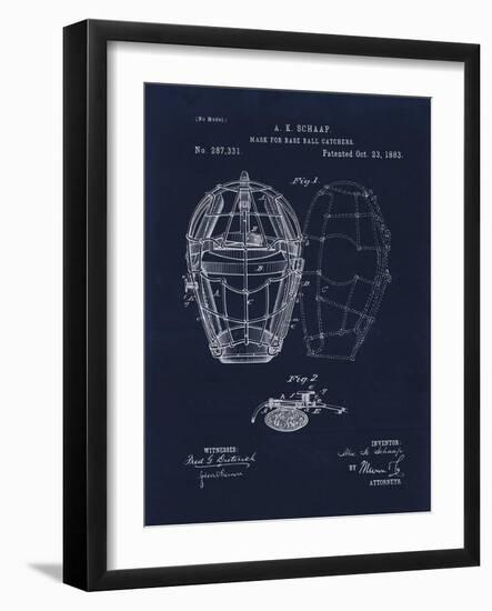 Mask for Baseball Catcher-Tina Lavoie-Framed Giclee Print