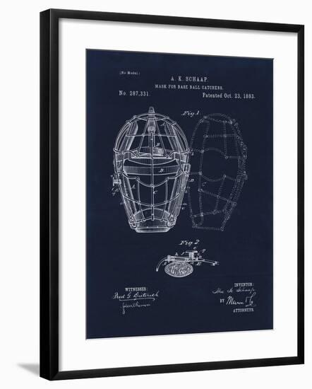 Mask for Baseball Catcher-Tina Lavoie-Framed Giclee Print