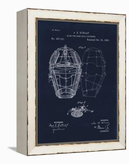 Mask for Baseball Catcher-Tina Lavoie-Framed Premier Image Canvas