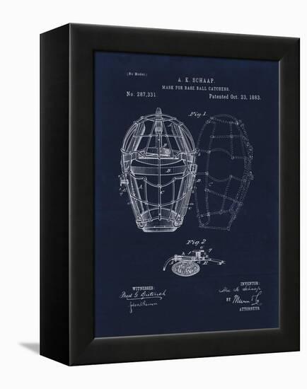 Mask for Baseball Catcher-Tina Lavoie-Framed Premier Image Canvas