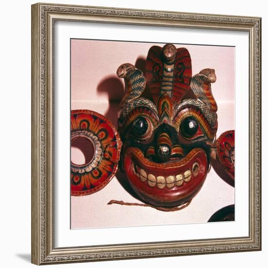 Mask from Java-Unknown-Framed Giclee Print