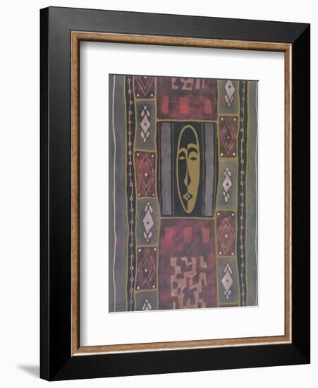 Mask II-Dominique Gaudin-Framed Art Print