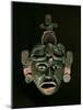 Mask in Jade and Shell Mosaic, Mayan Early Classical period 300-600 AD, Tikal, Guatemala-null-Mounted Photographic Print