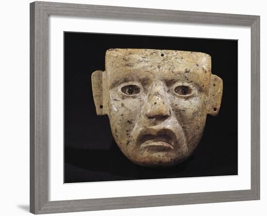 Mask Made from Green Stone from Principal Temple of Teotihuacan, Mexico-null-Framed Giclee Print