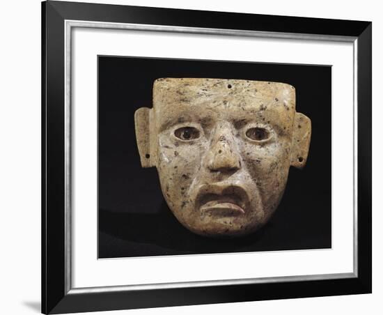 Mask Made from Green Stone from Principal Temple of Teotihuacan, Mexico-null-Framed Giclee Print