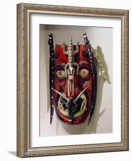 Mask of a Deer Used by the Mayo Peoples of the Sonora and Sinalo States of Mexico-Mexican School-Framed Giclee Print