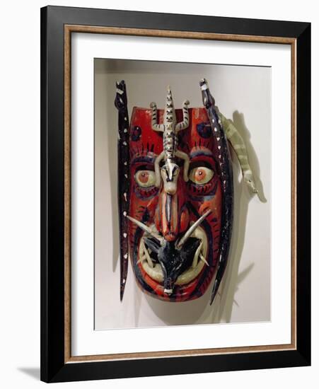 Mask of a Deer Used by the Mayo Peoples of the Sonora and Sinalo States of Mexico-Mexican School-Framed Giclee Print