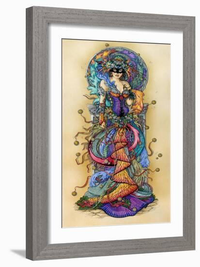 Mask of Colours I-Linda Ravenscroft-Framed Giclee Print