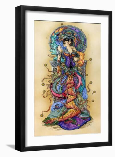 Mask of Colours I-Linda Ravenscroft-Framed Giclee Print