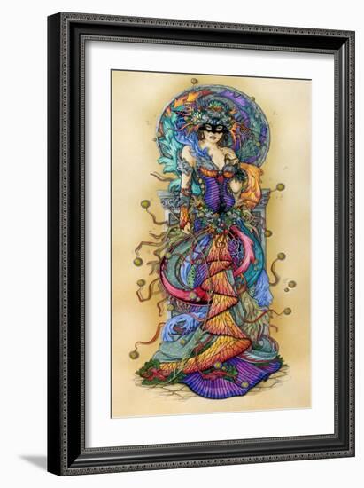 Mask of Colours I-Linda Ravenscroft-Framed Giclee Print