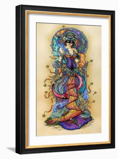 Mask of Colours I-Linda Ravenscroft-Framed Giclee Print