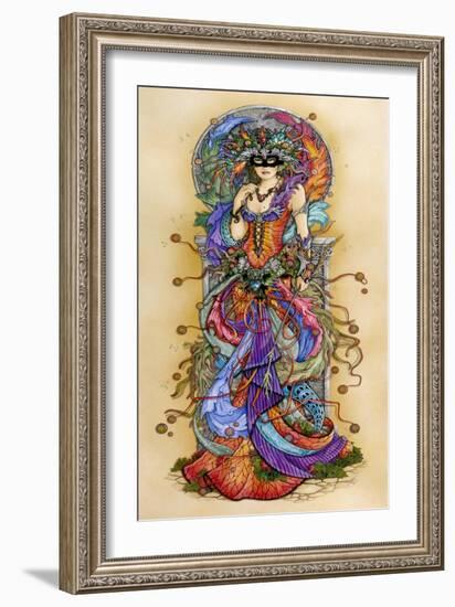 Mask of Colours II-Linda Ravenscroft-Framed Giclee Print