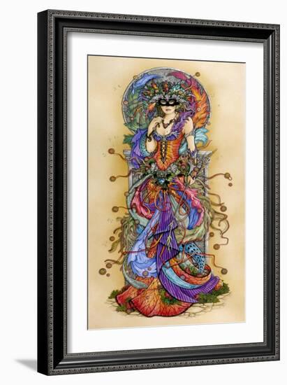 Mask of Colours II-Linda Ravenscroft-Framed Giclee Print