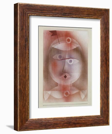 Mask with Flag, 1925-Paul Klee-Framed Giclee Print