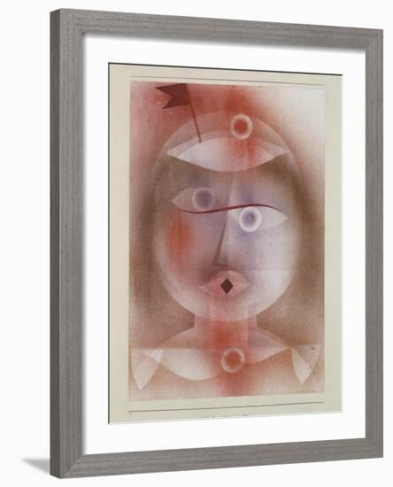 Mask with Flag, 1925-Paul Klee-Framed Giclee Print