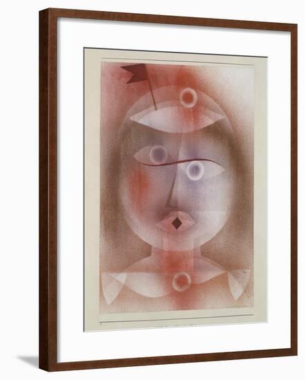 Mask with Flag, 1925-Paul Klee-Framed Giclee Print