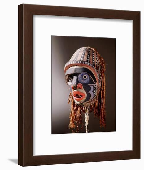 Mask with humanoid face-Werner Forman-Framed Giclee Print