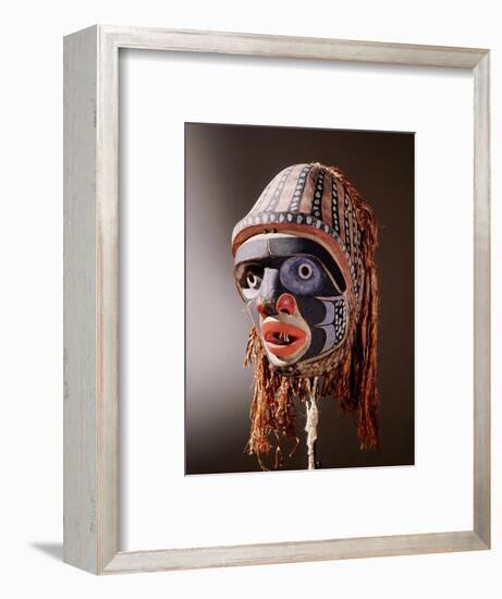 Mask with humanoid face-Werner Forman-Framed Giclee Print