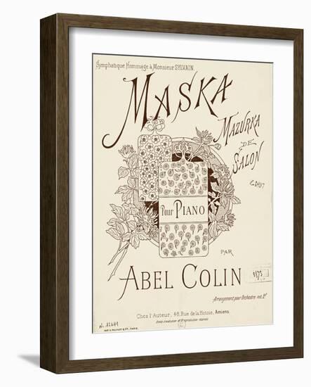 Maska For Piano-Vintage Apple Collection-Framed Giclee Print