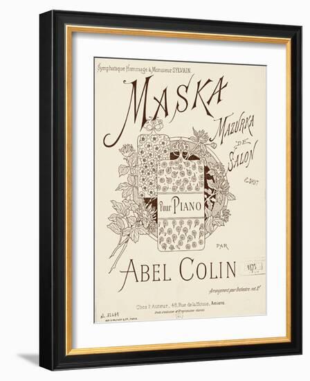 Maska For Piano-Vintage Apple Collection-Framed Giclee Print