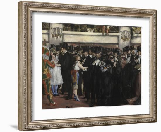 Masked Ball at the Opera, 1873-Edouard Manet-Framed Giclee Print