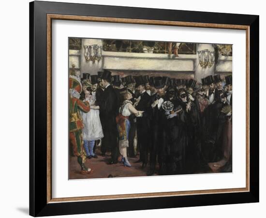 Masked Ball at the Opera, 1873-Edouard Manet-Framed Giclee Print