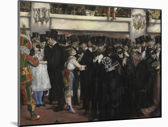 Masked Ball at the Opera, 1873-Edouard Manet-Mounted Giclee Print