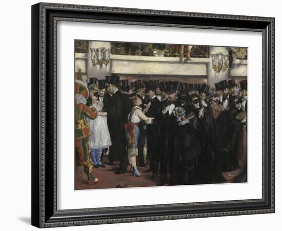 Masked Ball at the Opera, 1873-Edouard Manet-Framed Giclee Print