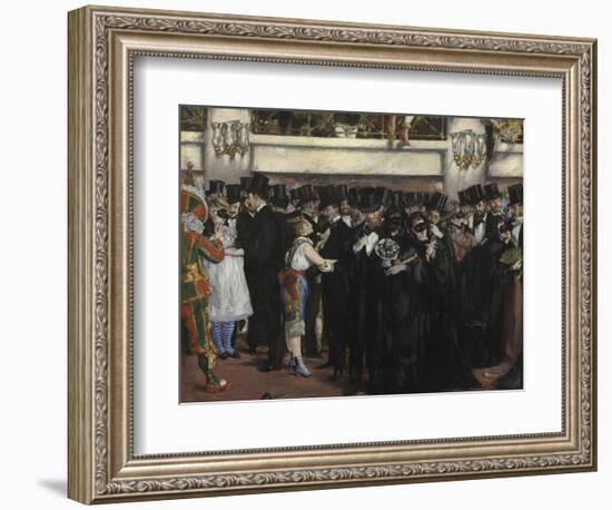 Masked Ball at the Opera, 1873-Edouard Manet-Framed Giclee Print