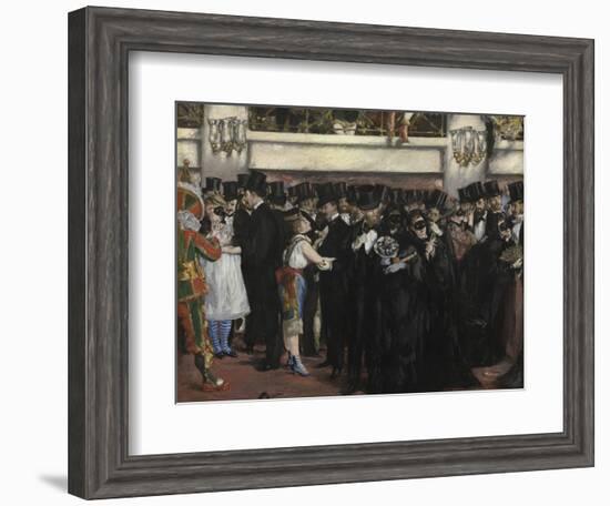 Masked Ball at the Opera, 1873-Edouard Manet-Framed Giclee Print