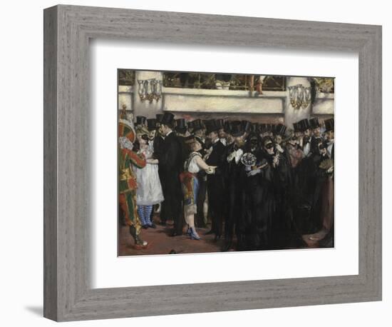 Masked Ball at the Opera, 1873-Edouard Manet-Framed Giclee Print