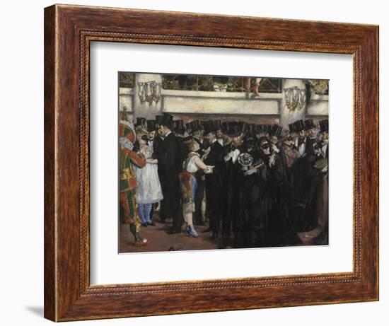 Masked Ball at the Opera, 1873-Edouard Manet-Framed Giclee Print