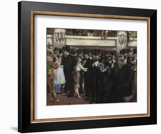 Masked Ball at the Opera, 1873-Edouard Manet-Framed Giclee Print