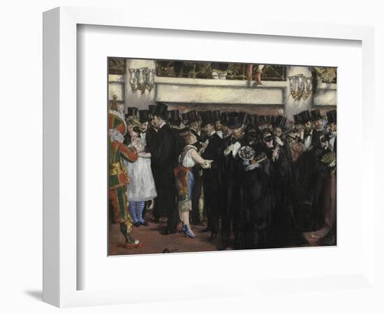 Masked Ball at the Opera, 1873-Edouard Manet-Framed Giclee Print
