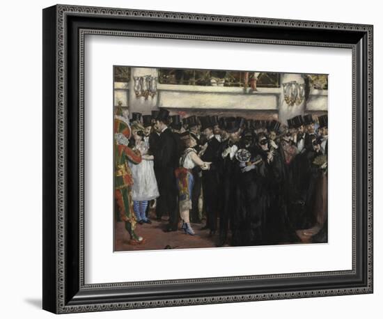 Masked Ball at the Opera, 1873-Edouard Manet-Framed Giclee Print