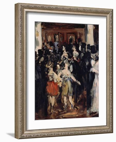 Masked Ball at the Opera, 1873-Edouard Manet-Framed Giclee Print