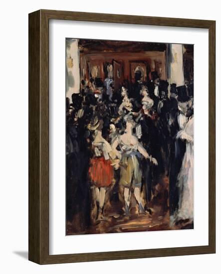 Masked Ball at the Opera, 1873-Edouard Manet-Framed Giclee Print