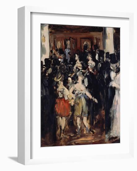 Masked Ball at the Opera, 1873-Edouard Manet-Framed Giclee Print