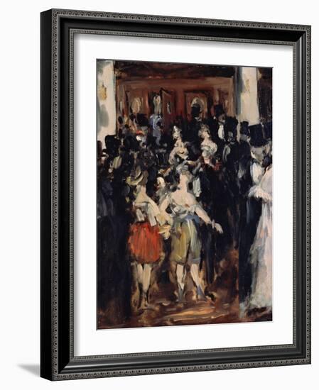 Masked Ball at the Opera, 1873-Edouard Manet-Framed Giclee Print